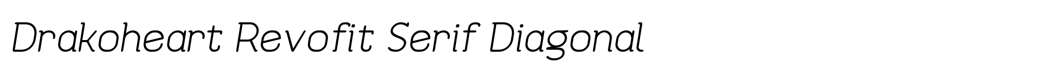 Drakoheart Revofit Serif Diagonal image
